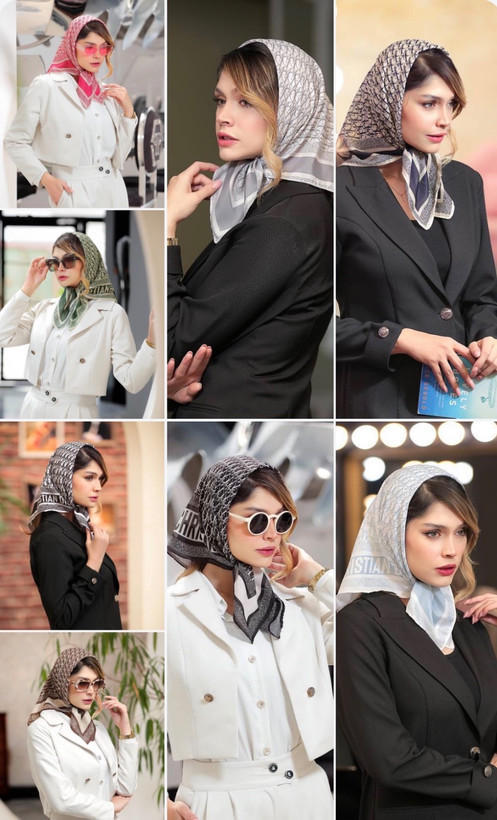 مینی اسکارف نخی طرح dior