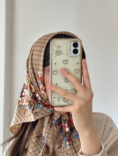 مینی اسکارف ابریشم ساتن